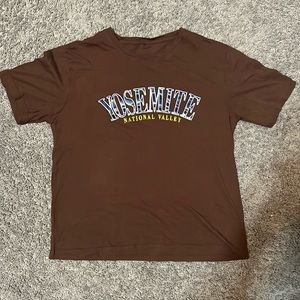 Brown Graphic T